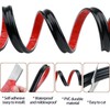 Flexible Molding Trim Self Adhesive-9.8 Feet Long Black Peel and