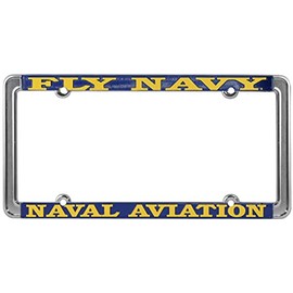 Fly Navy Naval Aviation License Plate Frame, Thin Rim