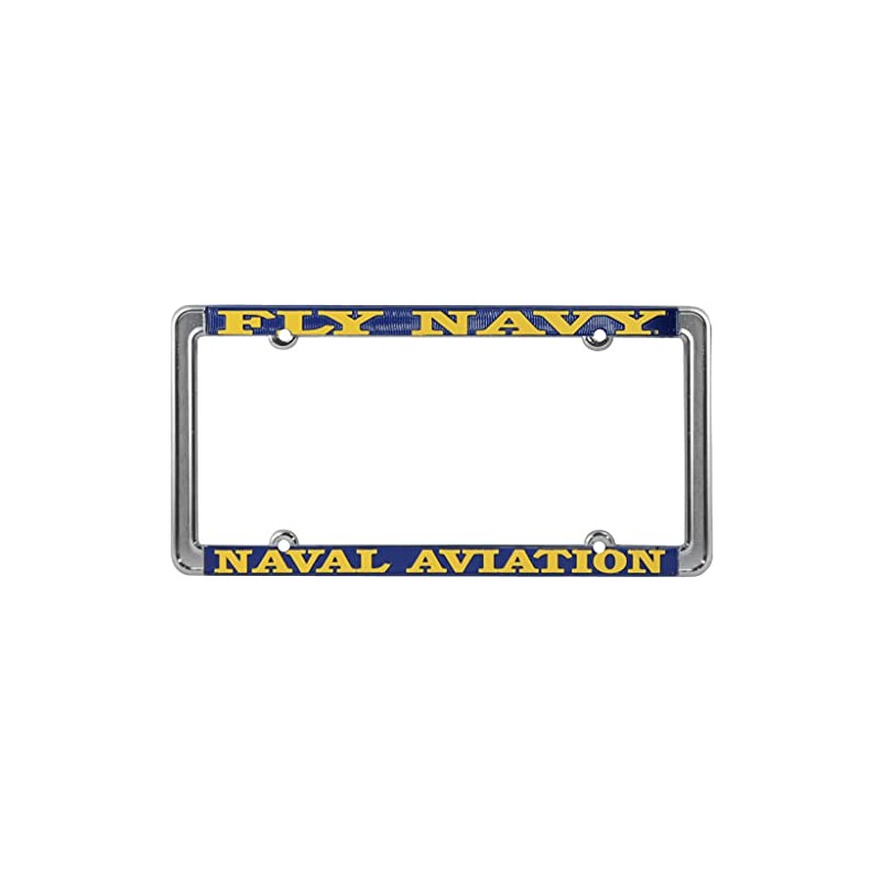 Fly Navy Naval Aviation License Plate Frame, Thin Rim