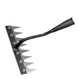 Mutetrain Gardenia Iron Weeding Rake, Iron rake 2.0 for Gardening and Weeding, ironrake The Heavy-Duty Iron Weeding rake(Without Stick) (8 Teeth)