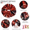 4 Pcs Metallic Cheerleading Pom Poms, ZONITOK Cheerleader Pompoms with