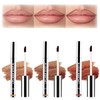 3 Pcs Abziehbarer Lippenkonturenstifte, Wasserfester Abnehmbarer Lipliner, Plump Lip Lines