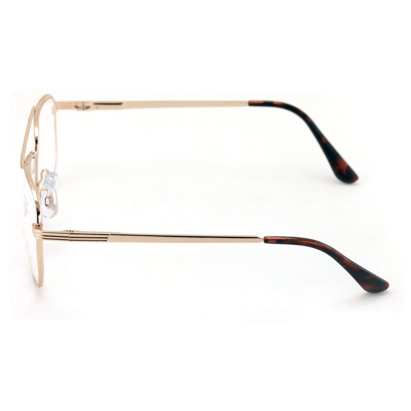 V.W.E. Bifocal Metal Aviator Reading Glasses - Big Lens Spring