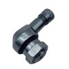 1x Motorcycle Aluminium Angle Valve Grey Anthracite 11.3 mm Valves