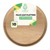 U'reca Organics Eco-Friendly Palm Leaf Plates | 13" Round Flat