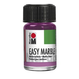 Marabu Easy Marble Purple Pen (235) 15ml - Create Immersion Marble Effects on Plastic, Glass, Wood, Papier Mache, Eggs, Metal, Styrofoam and More