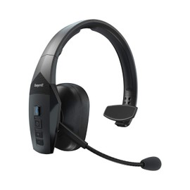 Jabra BlueParrott B550-XT Mono Bluetooth Over-Ear Headset – 96% Noise-Cancelling mit Sprachsteuerung für unterwegs und Walkie-Talkie Funktion – Schwarz