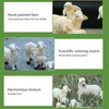 6Pcs Miniature Sheep Figurine Durable Resin Hand Painted UV Protection