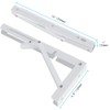 Folding Shelf Brackets 2 Pack,Heavy Duty Triangle Shelf Bracket for