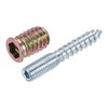 uxcell 20pcs M8x20mm Threaded Insert Nut, 8pcs M8x50mm Hanger Bolt,