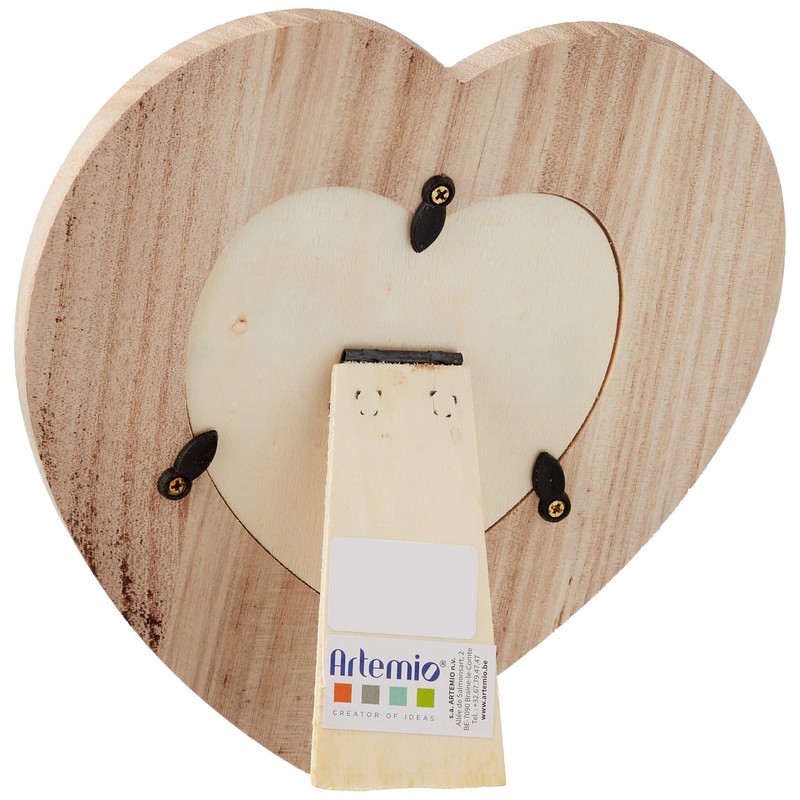 Artemio 17,5 x 17,5 cm, mit Holzrahmen, Beige