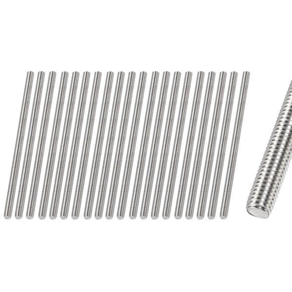 HiPicco Fully Threaded Rod M6 x 50mm 1mm Thread Pitch,