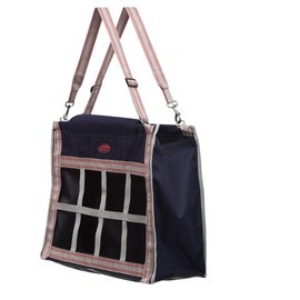 WeatherBeeta Slow Feeder Hay Bag, Navy/Silver/Red
