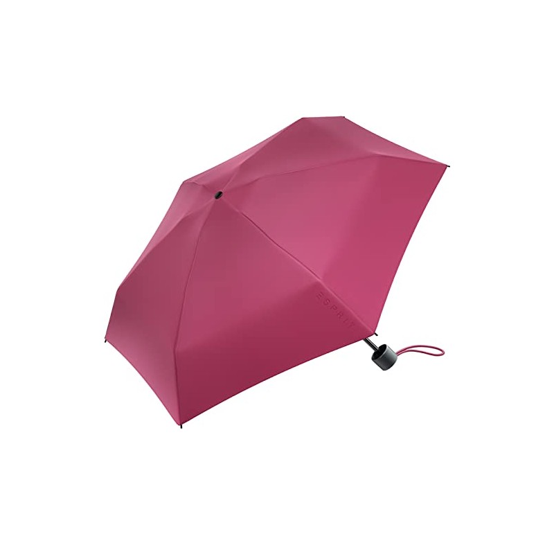 ESPRIT Pocket Umbrella in Multicoloured Design, vivacious pink, 95 cm,