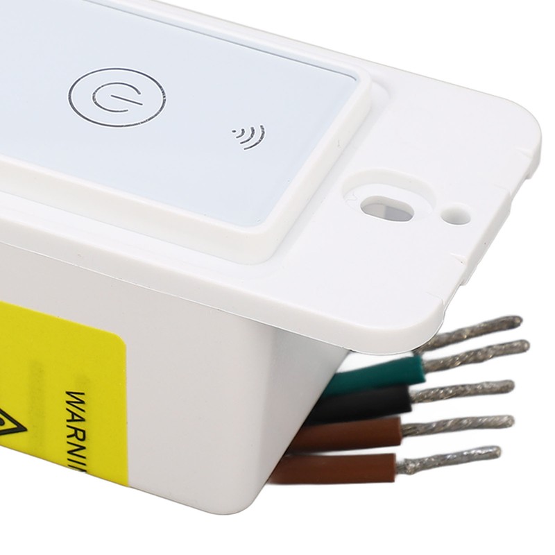 Smart Wall Switch 2 Gang Touch Glass Panel Support Voice