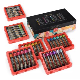 Arteza 36 Tubos 22 Ml Pintura Acrilica Arteza Colores Metalicos