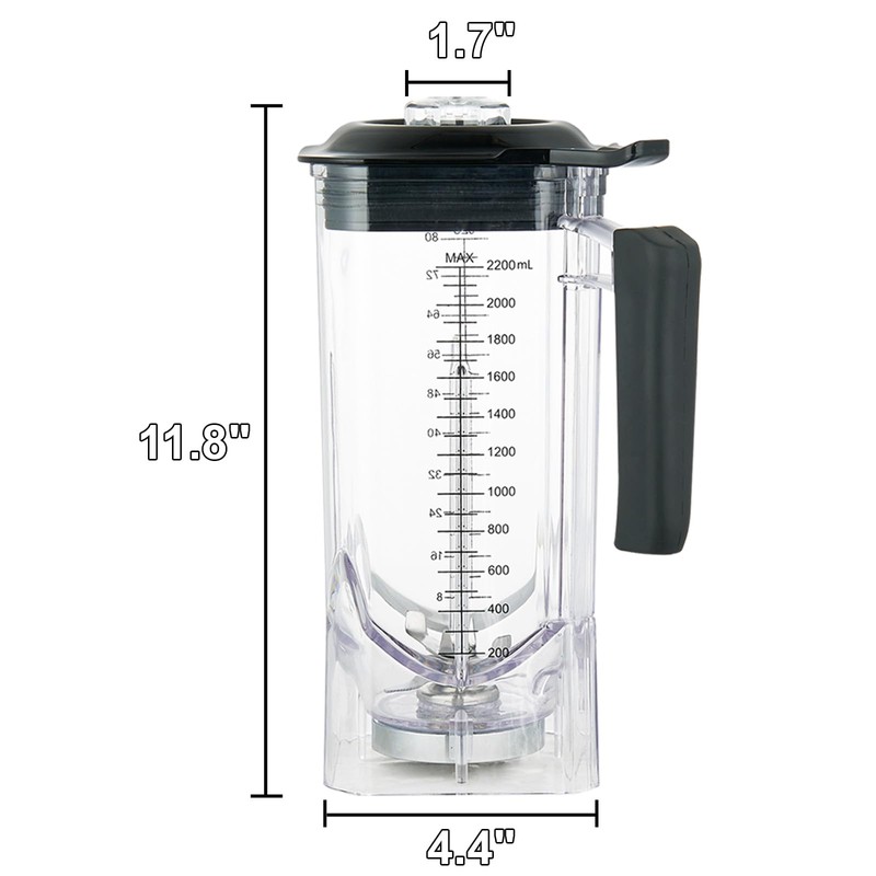 80 OZ Container Blender Pithcer Jar with Blade Replacement for