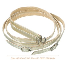 ARTIBETTER Shoe Strap Extender Detachable Ankle Straps PU Leather Anti-Loose Shoelace for Heel (Gold) Shoe Straps