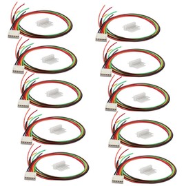 Xenterio Series CV PCB Connector Kit with Straight Pin Headers, Pitch 2.54mm, 6 Pin, Female with 300mm Cable, 10 Pairs