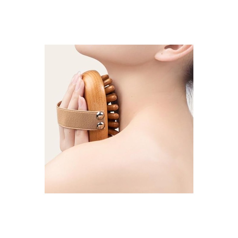 Cepillo Presión Meridiano Masaje Corporal Madera Elimina Celulitis Grasa Abdominal