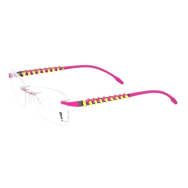 Switch It COMBI 2319 Replacement Frame in Colour Set Matte Ruthenium Rubber Pink and Yellow