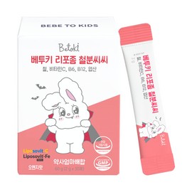 Betuki Liposome Iron CC Children's Iron Vitamin C Iron Supplement Nutritional Supplement 30 packets, 1 pack, 30 servings / 베투키 리포좀 철분씨씨 어린이 철분 비타민C 철분제 영양제 30포, 1개, 30회분