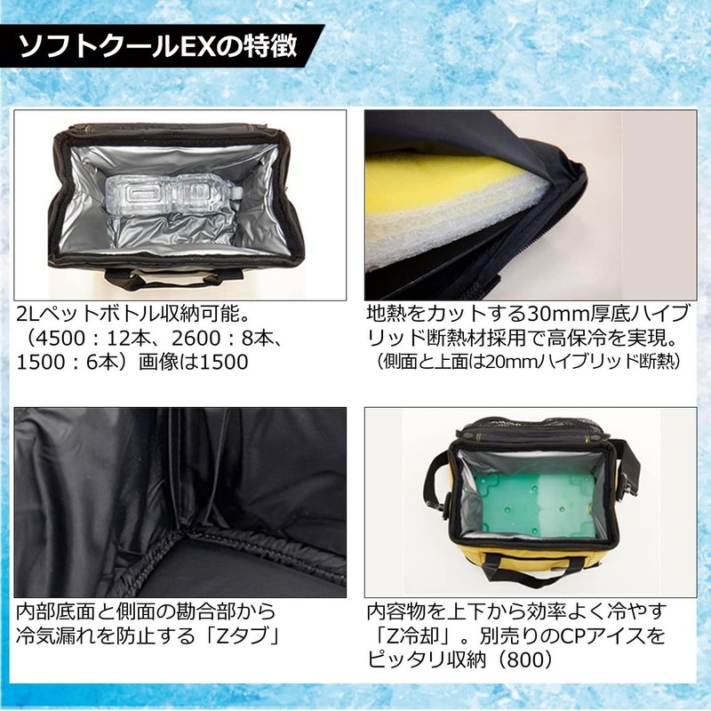 Daiwa Soft Cool EX 800 Mustard Cooler Box, Small, 2.8