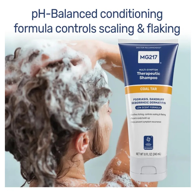 Shampoo Terapéutico Psoriasis Mg217 240ml Alquitrán Carbon