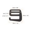 sourcing map Metal G Hooks Webbing Buckles, 2Pcs 0.98" 25mm