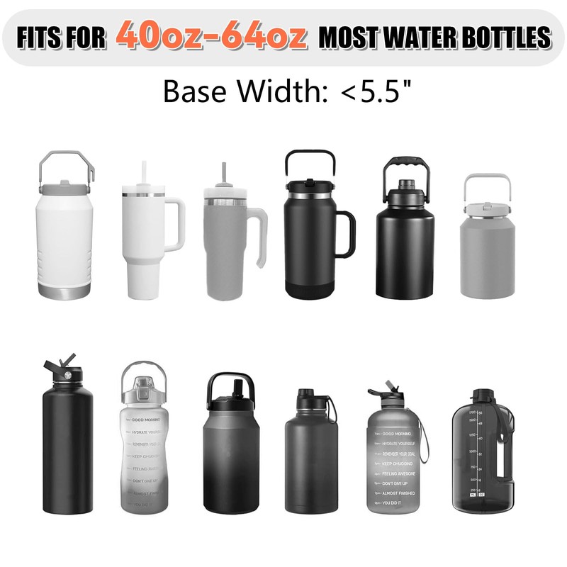 YIQUN Water Bottle Carrier Bag with Strap Insulated Water Bottle