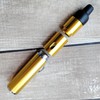 Refillable Portable Lighter, Jet Flame Torch Lighter Fame Kitchen Cooking,Gold（2PCS）