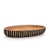 Kimona Decorative Bowl Wooden Centerpiece Table Decorations Decorative Long Wooden