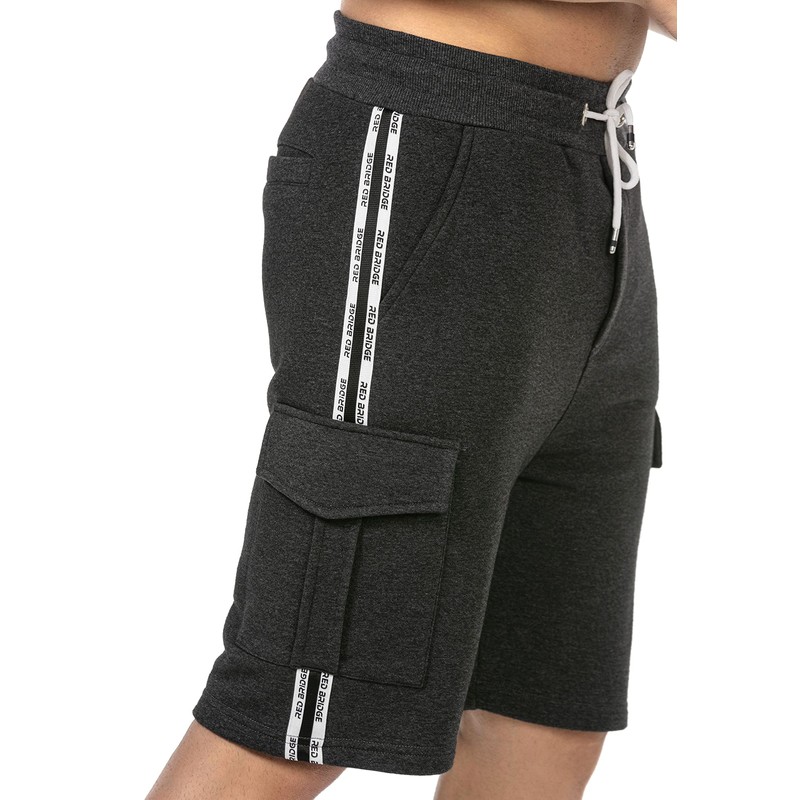 Redbridge Cargo Shorts Sweatpants Knee-Length Premium Quality, gray