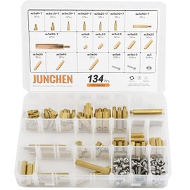 134pcs Brass Hex Standoff Male Female PCB Motherboard M5 Assortment Kit