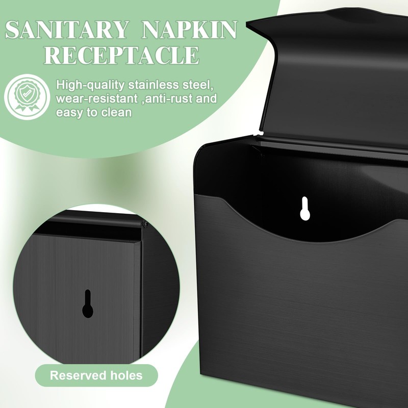 Tioncy 2 Pcs 9.5 x 7.9 in Sanitary Disposal Tampon