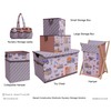 Bacati - Small Storage Tote Construction Yellow/Orange/Grey/Blue Boys 10 X