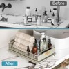 HOMEBOSILY Under Sink Organizer, 2 Pack Pull Out Kitchen Cabinet