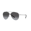 A|X ARMANI EXCHANGE Ax2043s Aviator Sunglasses, Shiny Gunmetal/Grey Gradient, 59