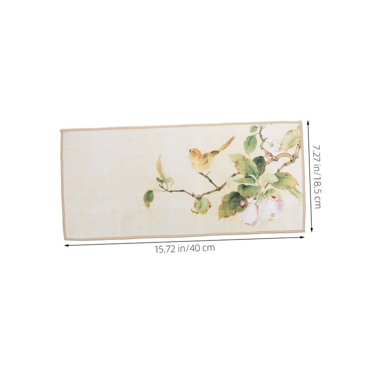 SHOWERORO Vintage Chinese Tea Towel Fleece Hand Towel Tea Napkin