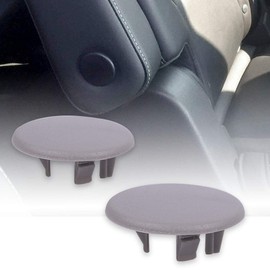 runmade Gray Armrest Cap Cover Seat Handle Trim 15279689 Compatible with Chevy 2007-2014 Tahoe Suburban; Compatible with GMC 2007-2014 Yukon Denali XL (Pack of 2)