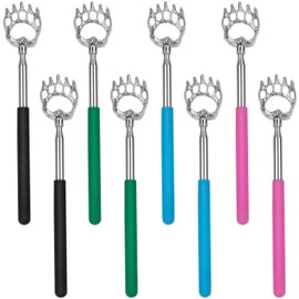 Rascador de Espalda Telescópico Portátil de Metal Extensible con Garra de Oso de 8 Piezas con Mango de Goma