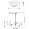 QWORK Standing Spoon Rest, Ceramic Cutlery Stand Upright Spoon Rack