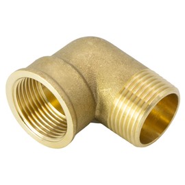 VARIOSAN Angle 90° 15167, 1 1/4 Inch Female Thread/Male Thread, Brass, Suitable for Drinking Water