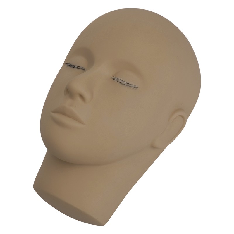 Eyelash Extension Mannequin Head 3 Layer Lashes Makeup Beauty Silicone