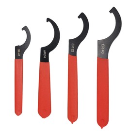 FYIYI Universal Coilover Shock Suspension Adjustment Tool,Coilover Shock Heavy Duty Steel C Spanner Wrench 4pcs for Most Coil Overs Shocks Adjustment and Suspension System