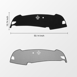 KUST Car Dashboard Cover for Kia Sportage 2023 2024 2025(Without HUD) Left Hand Driving Polyester Non-Slip Center Console Dash Cover Interior Accessories for Sportage Sunshade Windshield Glare Black