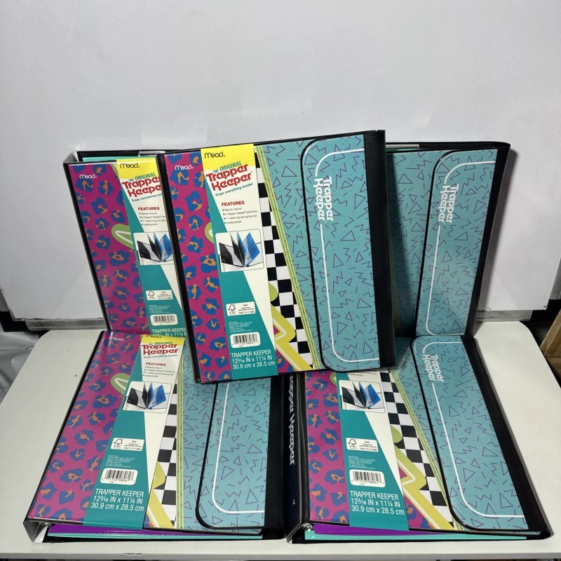 Acco/Trapper Keeper Trapper Keeper, 1-Inch Rings, 80's Retro & Justice