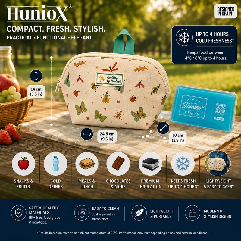 Huniox® Cool Bag – Porta Merende Bambina – Borsa Termica
