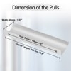 Cjueiom 6 Pack Concealed Kitchen Cupboard Handles 128mm Hole Center