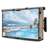 ULTCOVER Waterproof Outdoor TV Cover with Clear Front Flap for